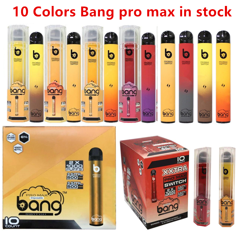 Bang Pro Max Switch Disposable e cigarettes Vapes Pen Pod Device Kit Local 1000+1000 Puffs 2 IN 1 disposables Puff XXTRA
Bang Pro Max Switch Disposable e cigarettes Vapes Pen Pod Device Kit Local 1000+1000 Puffs 2 IN 1 disposables Puff XXTRA