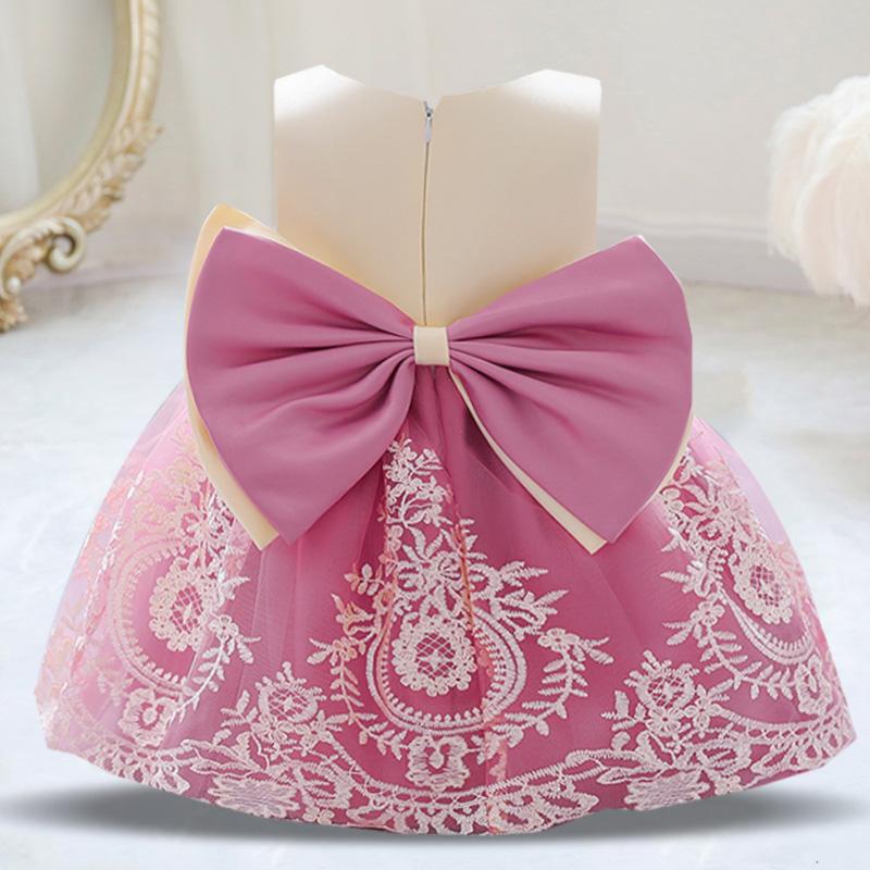 Girl's Dresses Toddler Baby Girl Infant Princess Dress Lace Big Bow Wedding Party Kids For First Year Birthday, Red;yellow
Girl's Dresses Toddler Baby Girl Infant Princess Dress Lace Big Bow Wedding Party Kids For First Year Birthday, Red;yellow