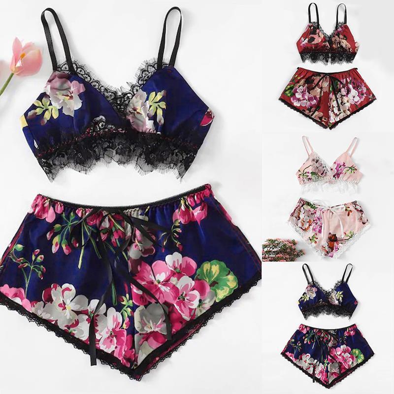 Women Sleepwear Fashion Koszula Nocna Top And Shorts V Neck Pajama Sets Sexy Lace Lingerie Satin Cami, Black;red
Women Sleepwear Fashion Koszula Nocna Top And Shorts V Neck Pajama Sets Sexy Lace Lingerie Satin Cami, Black;red