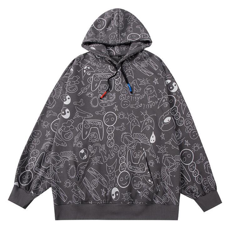 Men' Hoodies & Sweatshirts Plus Size Loose Graffiti Hoodie For Men Women Autumn Pull Homme Sweat Clothing Sudaderas Moletom
Men' Hoodies & Sweatshirts Plus Size Loose Graffiti Hoodie For Men Women Autumn Pull Homme Sweat Clothing Sudaderas Moletom
