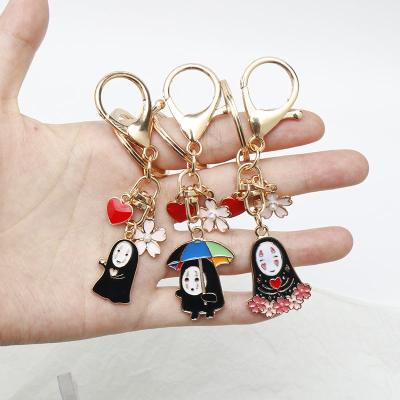 Anime Spirited Away Keychain Enamel Cartoon Figure No-Face Man Heart Pendant Key Chains Cosplay Keyholder Trinket New Arrivals
Anime Spirited Away Keychain Enamel Cartoon Figure No-Face Man Heart Pendant Key Chains Cosplay Keyholder Trinket New Arrivals