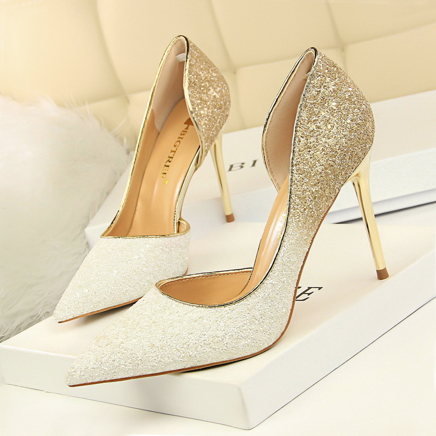BIGTREE Extreme Women Pumps Bling Wedding Shoes Sexy High Heels Stiletto Gradient Women Heel Shoes Fashion Party Pumps Shoes, Color 1
BIGTREE Extreme Women Pumps Bling Wedding Shoes Sexy High Heels Stiletto Gradient Women Heel Shoes Fashion Party Pumps Shoes, Color 1