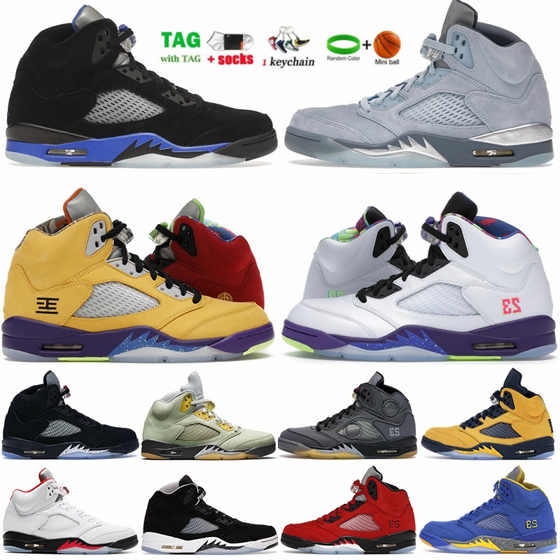 Mens 5 Basketball Shoes Jumpman 5s What The Racer Blue Moonlight Raging Red Bluebird Camo Jade Laney Varsity Royal Man Designer Sports Sneakers Trainers, Without box -23
Mens 5 Basketball Shoes Jumpman 5s What The Racer Blue Moonlight Raging Red Bluebird Camo Jade Laney Varsity Royal Man Designer Sports Sneakers Trainers, Without box -23