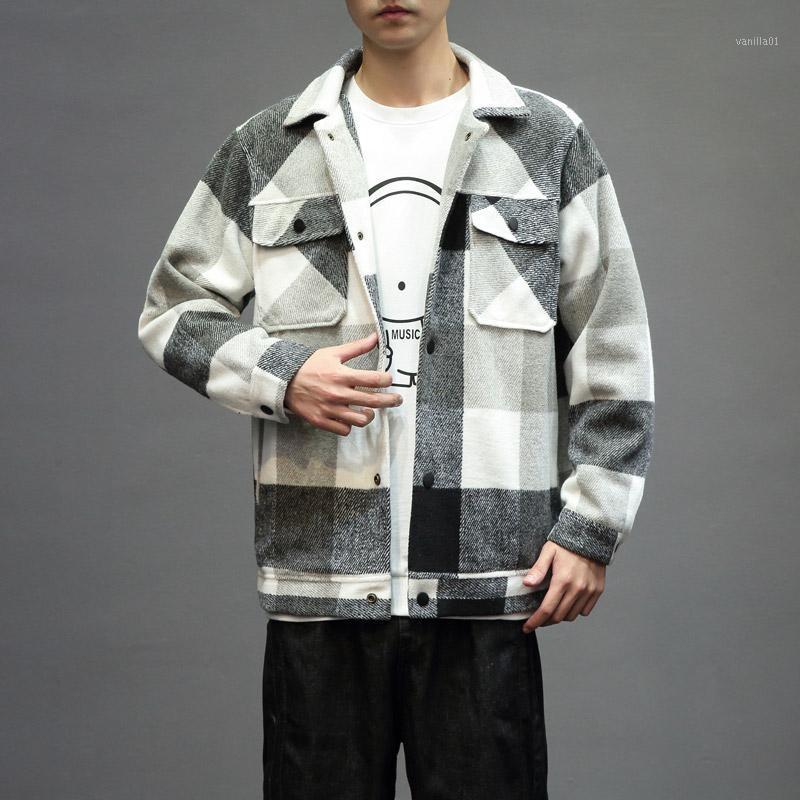Men's Jackets 2021 -Selling Autumn And Winter Wool Plaid Jacket Fashion Warm Lapel Button Patch Pocket Plus Size -5XL, Gray
Men's Jackets 2021 -Selling Autumn And Winter Wool Plaid Jacket Fashion Warm Lapel Button Patch Pocket Plus Size -5XL, Gray