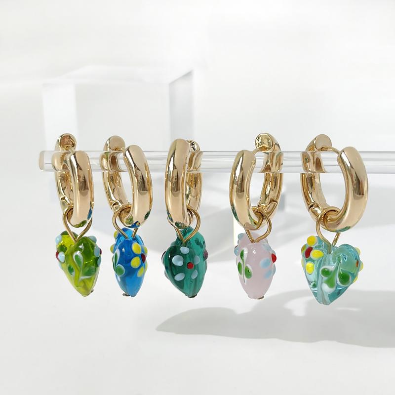 Hoop & Huggie Wonderful Polka Dot Love Heart Gold Earrings For Women Candy Color Coloured Glaze Earring Accessories
Hoop & Huggie Wonderful Polka Dot Love Heart Gold Earrings For Women Candy Color Coloured Glaze Earring Accessories