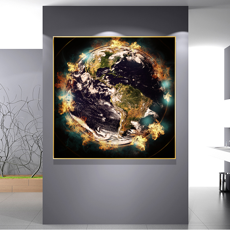 Abstract Earth Posters and Prints Landscape Painting on Canvas Wall Art for Living Room HD Pictures Big Size Home Decorations
