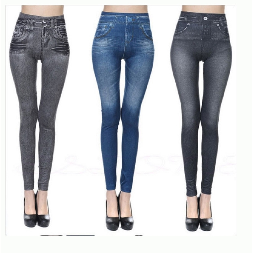 Seamless High Waist Fake Jeans Leggings Ladies Pocket Stretch Skinny Woman Push Up Slim Fit Pencil Streetwear 210604, Black
Seamless High Waist Fake Jeans Leggings Ladies Pocket Stretch Skinny Woman Push Up Slim Fit Pencil Streetwear 210604, Black
