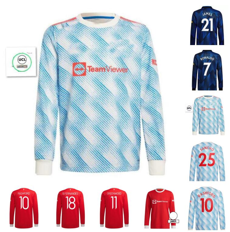 Long Sleeve 21 22 Manchester RONALDO SANCHO soccer jerseys UNITED CAVANI Camiseta futbol UTD VAN DE BEEK B. FERNANDES RASHFORD 2021 2022 football shirts
Long Sleeve 21 22 Manchester RONALDO SANCHO soccer jerseys UNITED CAVANI Camiseta futbol UTD VAN DE BEEK B. FERNANDES RASHFORD 2021 2022 football shirts
