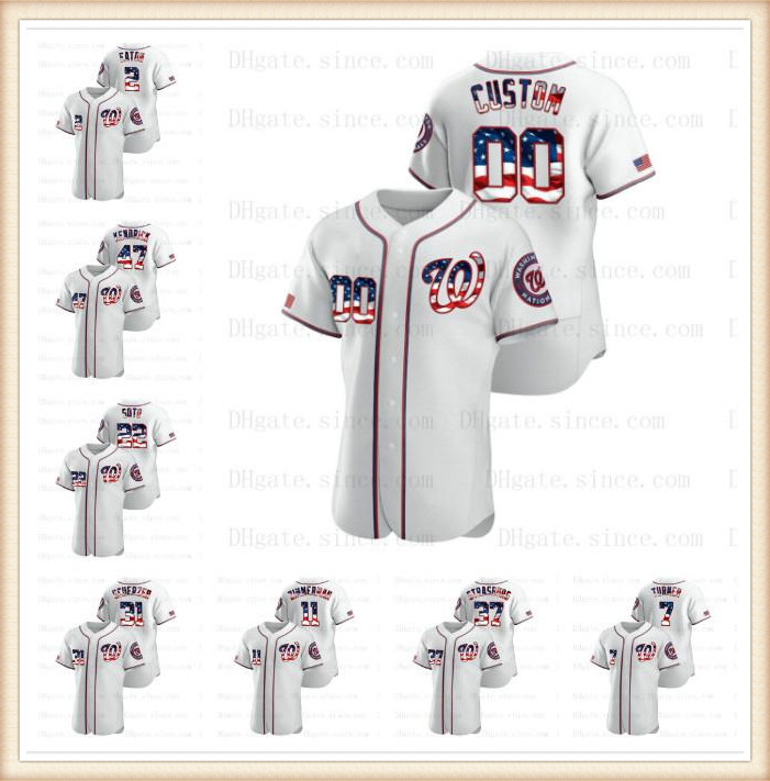 Washington 2020 Stars & Stripes National Juan Soto Stephen Strasburg Trea Turner Scherzer Gomes Zimmerman Taylor Baseball Jersey stitched, Custom any name any number
Washington 2020 Stars & Stripes National Juan Soto Stephen Strasburg Trea Turner Scherzer Gomes Zimmerman Taylor Baseball Jersey stitched, Custom any name any number