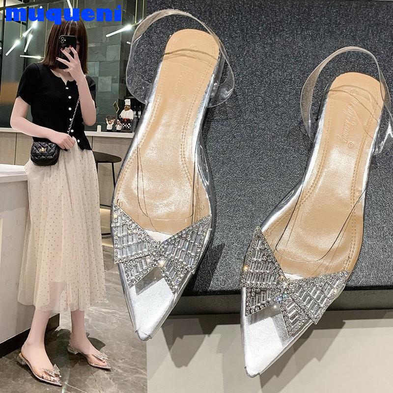 Sandals Women PVC Transparent Jelly Shoes 2021 Summer Lady High Heels Pointed Toe Wedding Party Clear Woman Size 43, Silver
Sandals Women PVC Transparent Jelly Shoes 2021 Summer Lady High Heels Pointed Toe Wedding Party Clear Woman Size 43, Silver