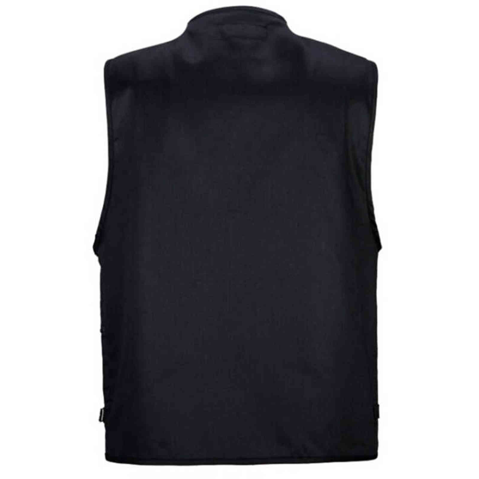 Men Vest Army Green and black color waistcoat Multi-pocket travel or work wear Durable plus size 211126