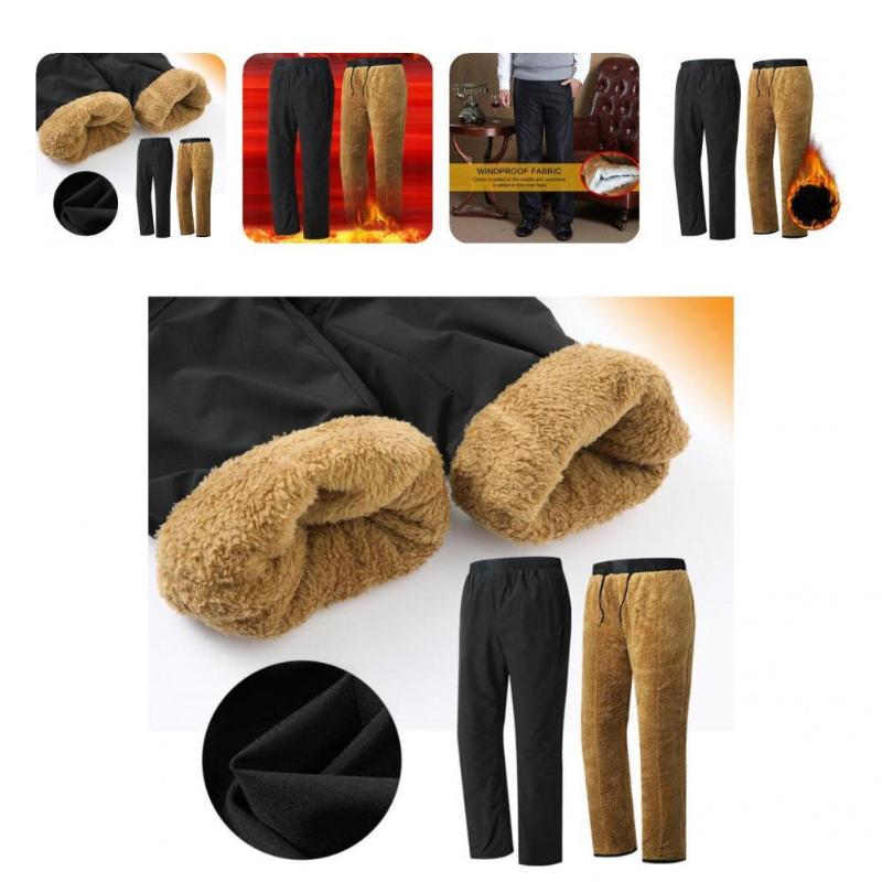 Men's Pants Fabulous Trousers Elastic Waist Wear-resistant Men Warm Winter For Home, Black
Men's Pants Fabulous Trousers Elastic Waist Wear-resistant Men Warm Winter For Home, Black
