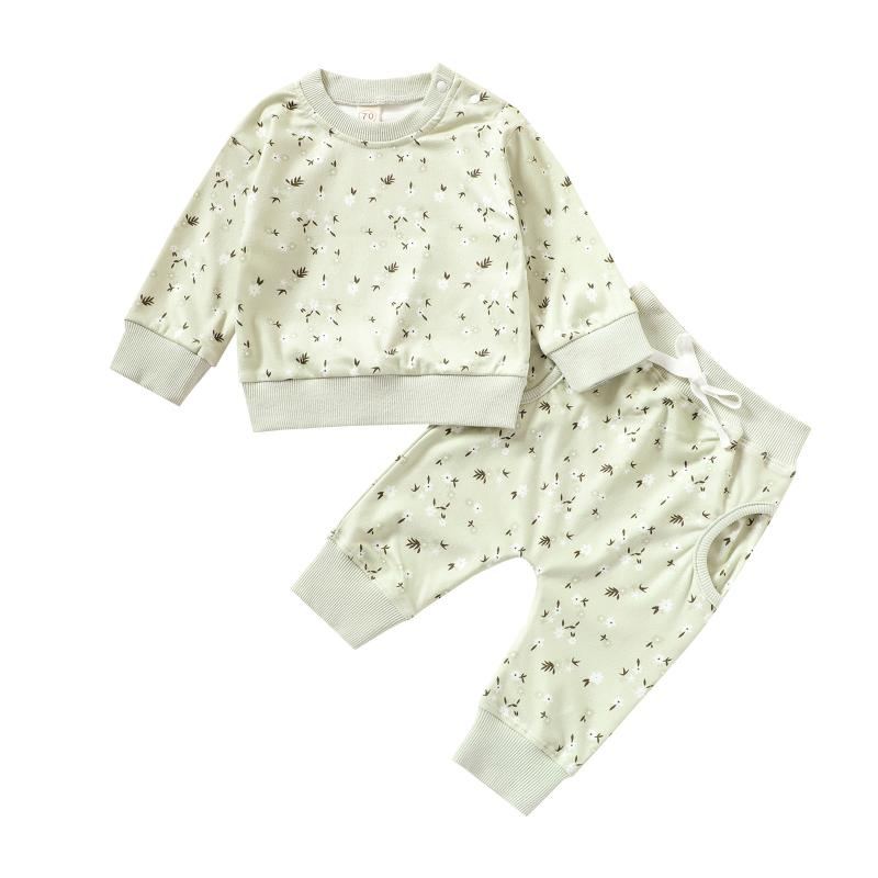 Clothing Sets Baby Floral Print Clothes Set Girls Long Sleeve O-neck T-shirt + Drawstring Waist Trousers, White
Clothing Sets Baby Floral Print Clothes Set Girls Long Sleeve O-neck T-shirt + Drawstring Waist Trousers, White
