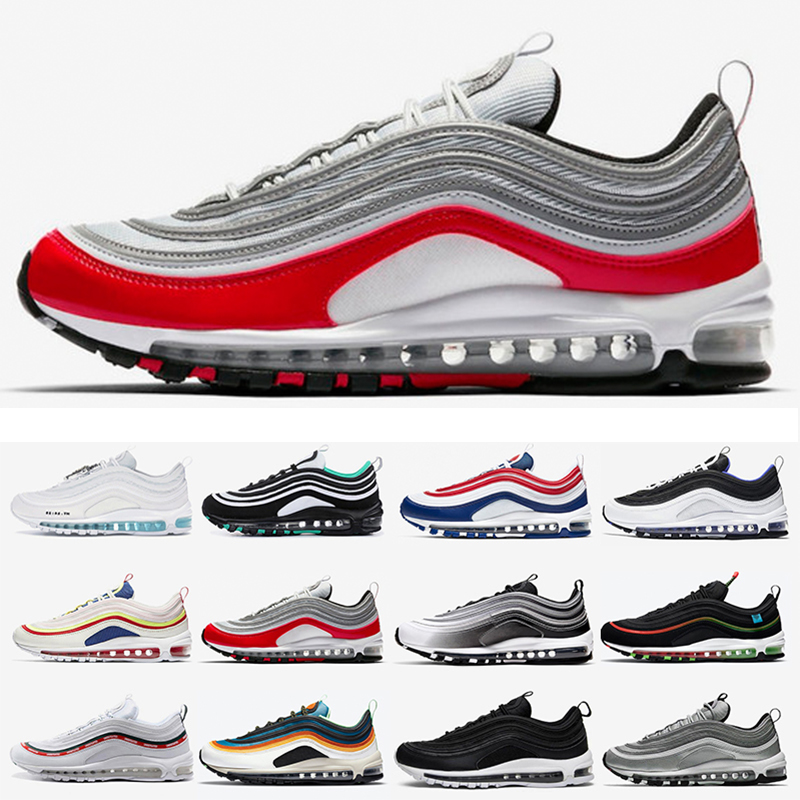 Bred MSCHF INRI Jesus 97 Men Running shoes Triple Black white Sliver Bullet Metalic Gold UNDEFEATED mens trainer sports sneakers, Color 4
Bred MSCHF INRI Jesus 97 Men Running shoes Triple Black white Sliver Bullet Metalic Gold UNDEFEATED mens trainer sports sneakers, Color 4