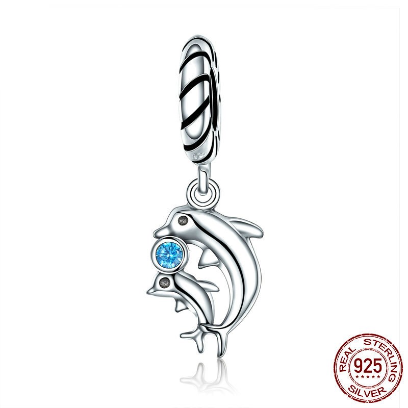 Classic Real S925 Sterling Silver Dolphin Charm Dangle DIY Wife Sisters Daughter Beads For Jewelry Making Summer Ocean Charms handmade wholesale China
Classic Real S925 Sterling Silver Dolphin Charm Dangle DIY Wife Sisters Daughter Beads For Jewelry Making Summer Ocean Charms handmade wholesale China
