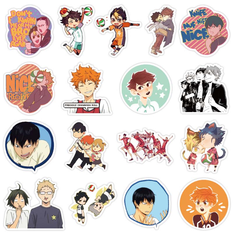 50pcs/Lot Graffiti Stickers Basketball Volleyball Japanese Anime Sticker For Suitcase Laptop Luggage Motorcycle Phone Skateboard Car Decal