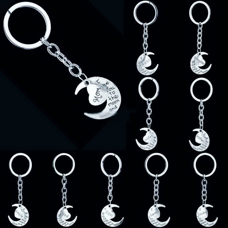 I Love You To The Moon and Back keychain Key Rings moon Love keychain designer jewelry all for you
I Love You To The Moon and Back keychain Key Rings moon Love keychain designer jewelry all for you