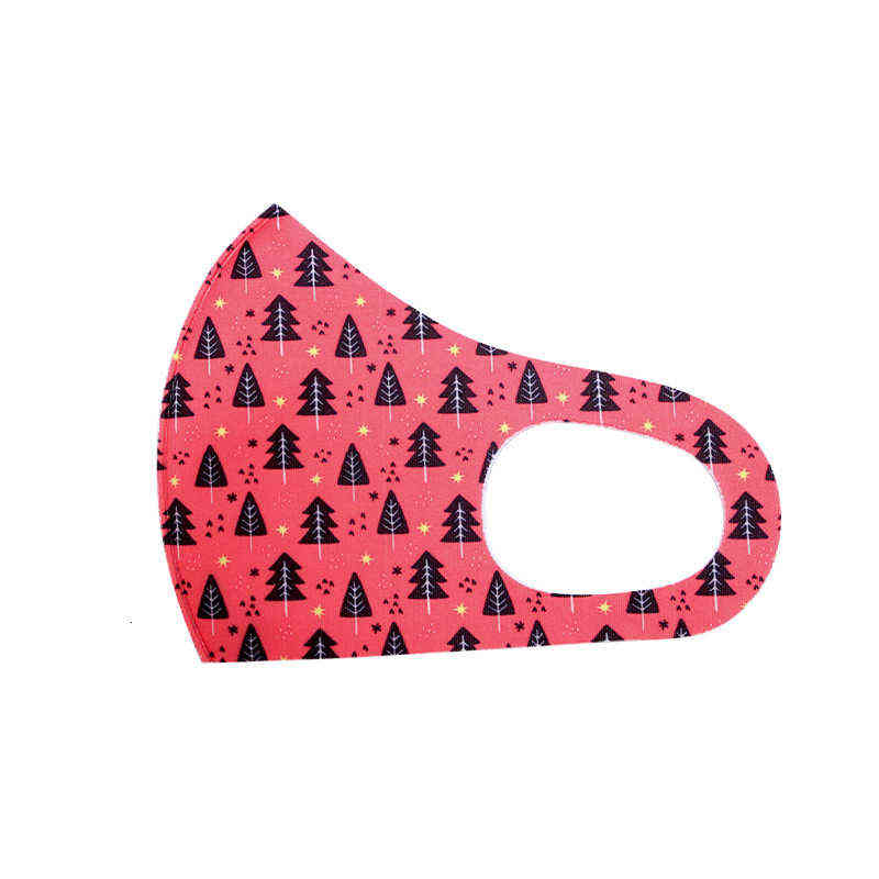 Christmas Printed Adult Mask Anti-dust Washable Breathable Masks Knitted Face-mask