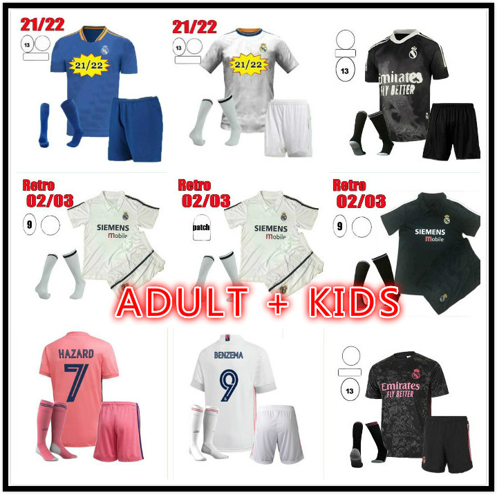 asult kids kit 2021 2022 Real madrid Soccer Jersey Benzema JOVIC james Modric Ramos Bale HAZARD 20 21 22 sports football shirt, Black
asult kids kit 2021 2022 Real madrid Soccer Jersey Benzema JOVIC james Modric Ramos Bale HAZARD 20 21 22 sports football shirt, Black