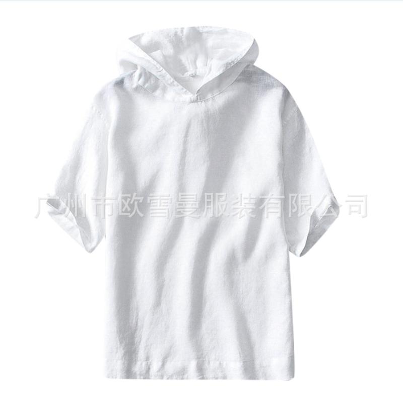 Men' Casual Shirts 2021 Style Slim And Comfortable Solid Color Cotton Linen Hooded Short-sleeved Pullover Shirt
Men' Casual Shirts 2021 Style Slim And Comfortable Solid Color Cotton Linen Hooded Short-sleeved Pullover Shirt
