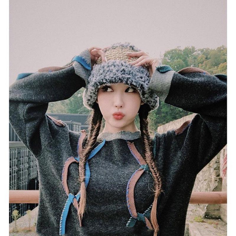 Beanies Women's Knitted Basin Hat Wool Versatile Casual Fisherman's Winter Stitching Color Artificial Fur Korean
Beanies Women's Knitted Basin Hat Wool Versatile Casual Fisherman's Winter Stitching Color Artificial Fur Korean