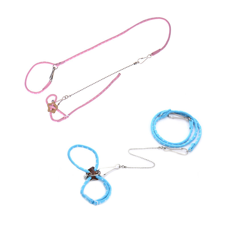 Polyester for Small Pet Soft Harness Leash Multi Purpose Pets Products Adjustable 1Pcs Outside Training Rope Traction Strap