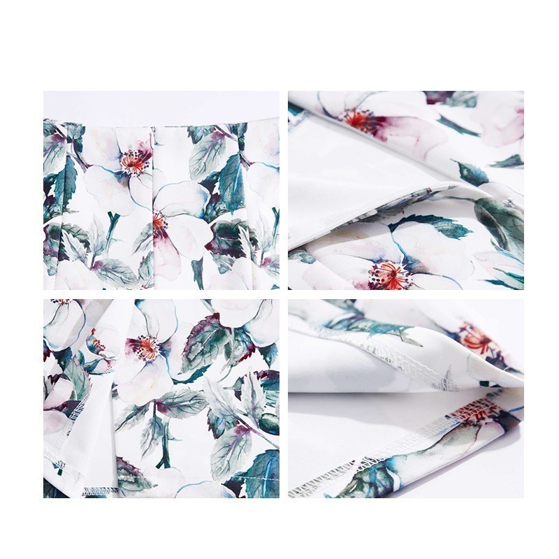 Summer Pencil Skirt Women High Waist Floral Print s Vintage Elegant Office Lady Bodycon Midi Mujer 210428