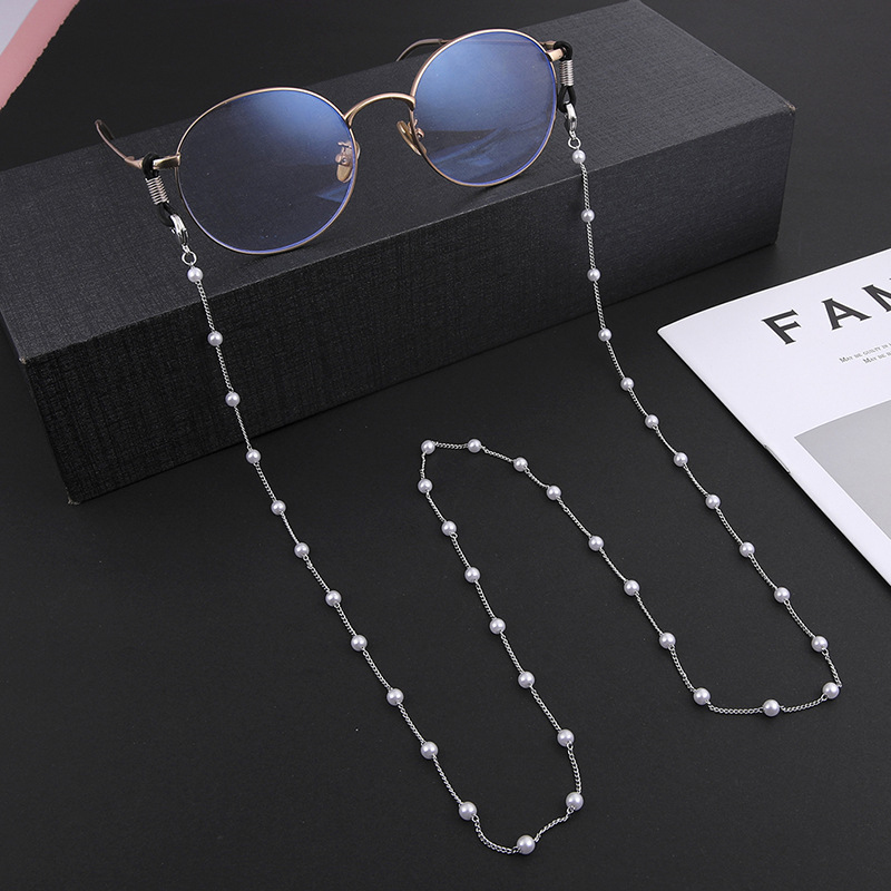 5PCS Mask Lanyard Eyeglasses Chain Necklace Face Mask Glasses Holder Adjustable Traceless Ear Hanging Rope Two Hooks