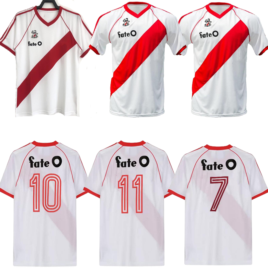 1986 1987 Retro River Plate Soccer Jerseys CANIGGIA SALAS CRESPO FRANCESCOLI D.TREZEGUET Vintage Football Shirt, White
1986 1987 Retro River Plate Soccer Jerseys CANIGGIA SALAS CRESPO FRANCESCOLI D.TREZEGUET Vintage Football Shirt, White