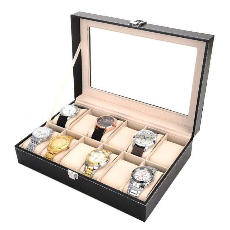 Watch Boxes & Cases 2/3/4/5/6/10/12 Grids Box Leather Case Holder Organizer Storage Quartz Watches Jewelry Display Gift
Watch Boxes & Cases 2/3/4/5/6/10/12 Grids Box Leather Case Holder Organizer Storage Quartz Watches Jewelry Display Gift