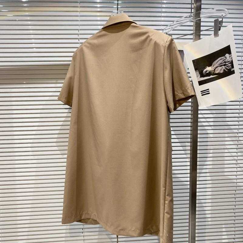 DEAT Women Floral Tie Short Dress Turn-down Collar Short Sleeve Arrivals Lady Temperament Fashion Spring Summer 11D1045 210709