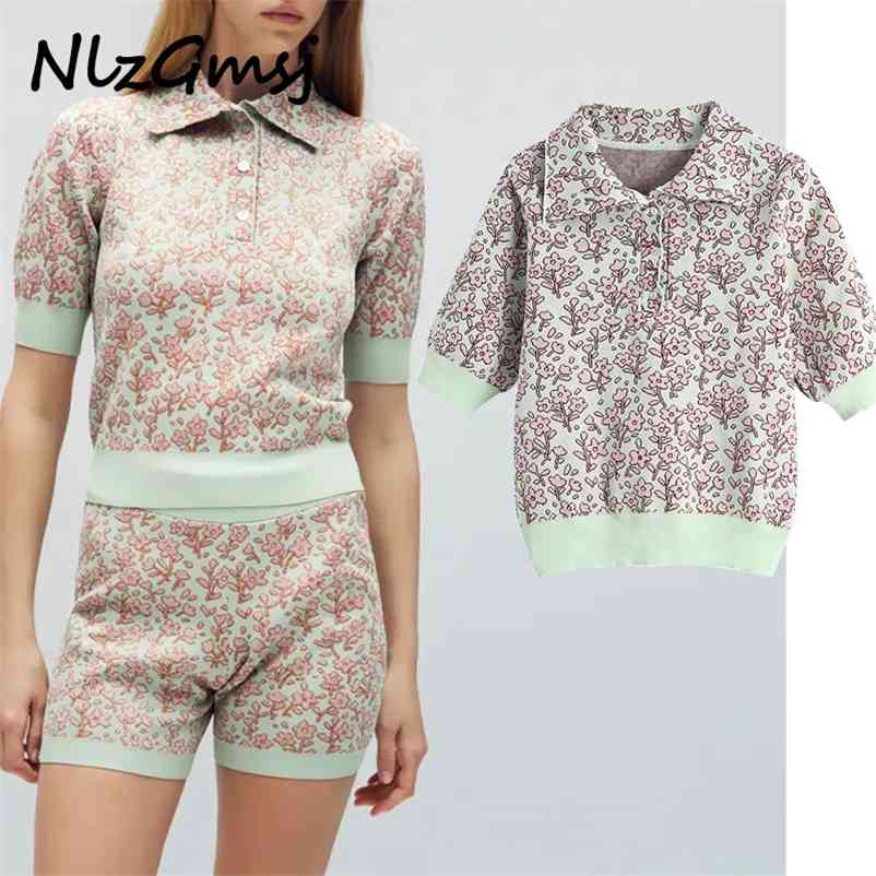 Sweater Women Vintage Knit Short Sleeve Spring Knitted Top Female Front Button Flower Pullover 03 210628, As picture
Sweater Women Vintage Knit Short Sleeve Spring Knitted Top Female Front Button Flower Pullover 03 210628, As picture