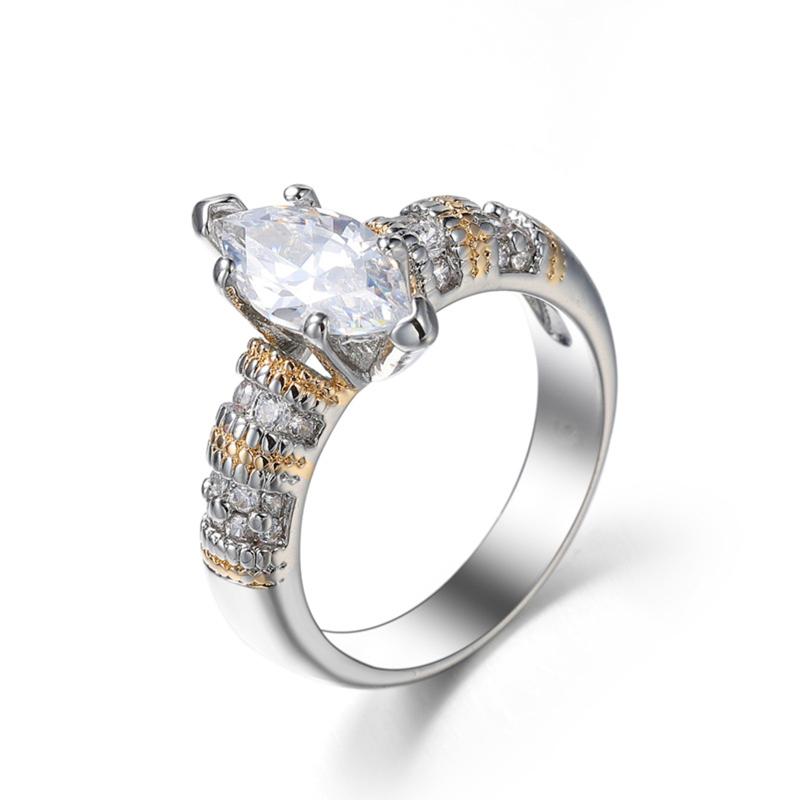 Wedding Rings Womens Ring Diamond Engagement Decoration Luxury Copper Jewelry Vintage Round Silver Large Dainty Gemstone Anniversary, Slivery;golden
Wedding Rings Womens Ring Diamond Engagement Decoration Luxury Copper Jewelry Vintage Round Silver Large Dainty Gemstone Anniversary, Slivery;golden