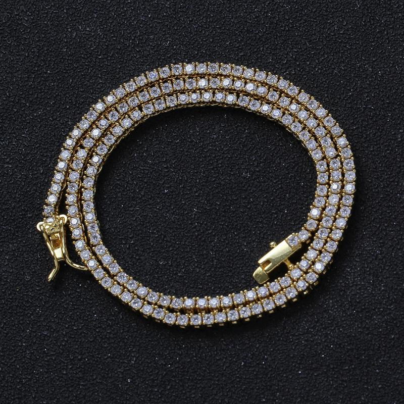 2mm Brass Tennis Chain Mirco Pave Prong Setting With Zricon Necklace Hip Hop Jewelry Gift BC119 Chains
2mm Brass Tennis Chain Mirco Pave Prong Setting With Zricon Necklace Hip Hop Jewelry Gift BC119 Chains
