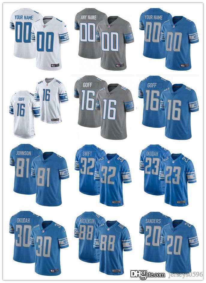 custom DetroitLionsjersey 20 Barry Sanders 16 Jared Goff 32 D'Andre Swift 30 Jeff Okudah 33 Kerryon Johnson Football Jerseys, Color
custom DetroitLionsjersey 20 Barry Sanders 16 Jared Goff 32 D'Andre Swift 30 Jeff Okudah 33 Kerryon Johnson Football Jerseys, Color