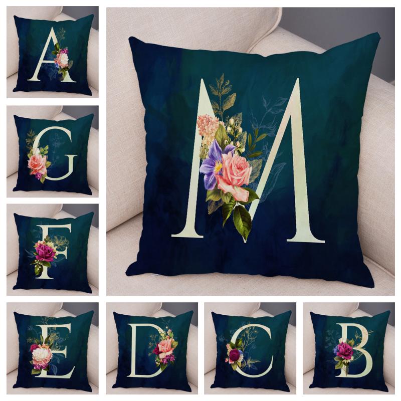 Cushion/Decorative Pillow English Flower Dark Blue Letter Print Case For Sofa Home Decor Floral A-Z Cushion Cover Soft Plush Pillowcase 45*4
Cushion/Decorative Pillow English Flower Dark Blue Letter Print Case For Sofa Home Decor Floral A-Z Cushion Cover Soft Plush Pillowcase 45*4