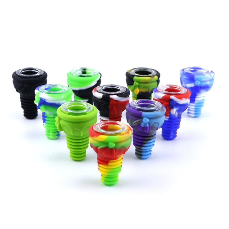 Honeybee silicone 14mm male bowl with multi-holes glass bowls for bong water pipe dab rig
Honeybee silicone 14mm male bowl with multi-holes glass bowls for bong water pipe dab rig
