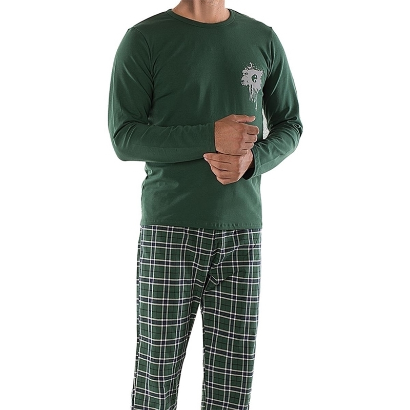 Men Pajama Set Soft Comfortable Spring Autumn Winter Long Sleeve Pants Home Wear Plus Size Cotton Pajamas Sit 211110, Pea green
Men Pajama Set Soft Comfortable Spring Autumn Winter Long Sleeve Pants Home Wear Plus Size Cotton Pajamas Sit 211110, Pea green