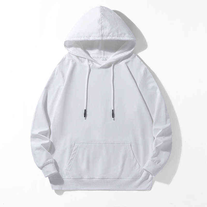 KKSKY Oversize Hoodie Sweatshirts Men Cotton Basic Pullover Streetwear Hip Hop Solid Hoodies Men Clothing Black White Pull Homme 211106
