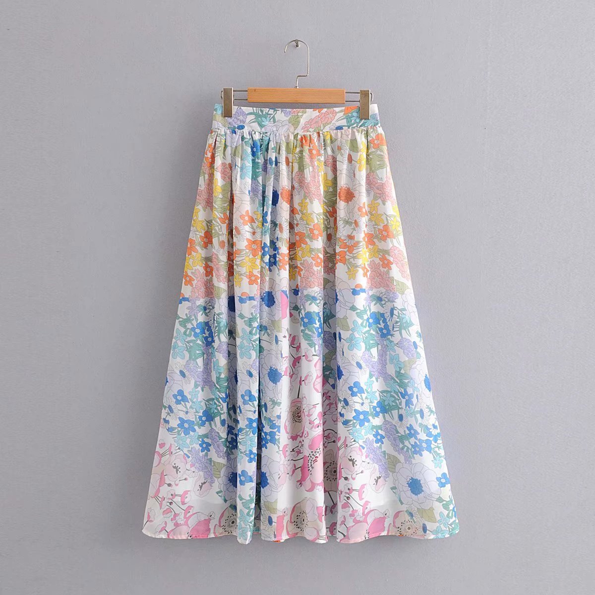 Skirts Women Summer Floral Print Panelled Color Bohemian Chic High Waist Mid-Calf Casual Fashion Female Spring L87Z, Color as shown
Skirts Women Summer Floral Print Panelled Color Bohemian Chic High Waist Mid-Calf Casual Fashion Female Spring L87Z, Color as shown