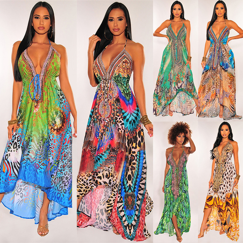 Women dress plus size Vintage V-neck sexy halter straps backless maxi long dresses Evening Party Beach Elegant bohemian Casual sundress ladies design clothes, See the below
Women dress plus size Vintage V-neck sexy halter straps backless maxi long dresses Evening Party Beach Elegant bohemian Casual sundress ladies design clothes, See the below