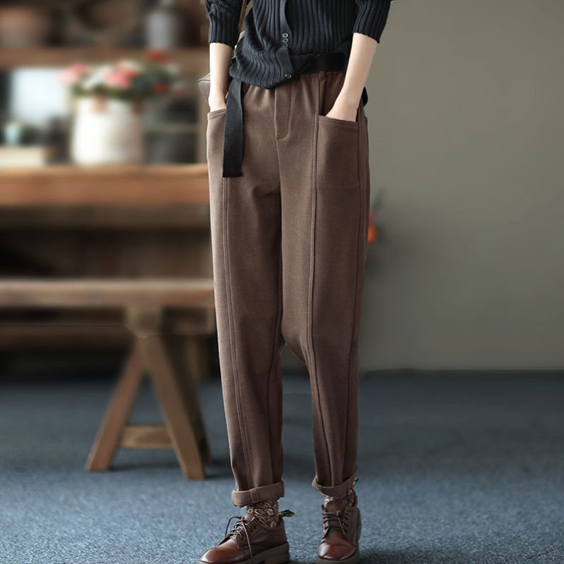 Women's Jumpsuits & Rompers Spring Autumn Arts Style Women Elastic Waist Thicken Loose Harem Pants All-matched Casual Femme Trousers Plus Size V126 V7H3, Black
Women's Jumpsuits & Rompers Spring Autumn Arts Style Women Elastic Waist Thicken Loose Harem Pants All-matched Casual Femme Trousers Plus Size V126 V7H3, Black
