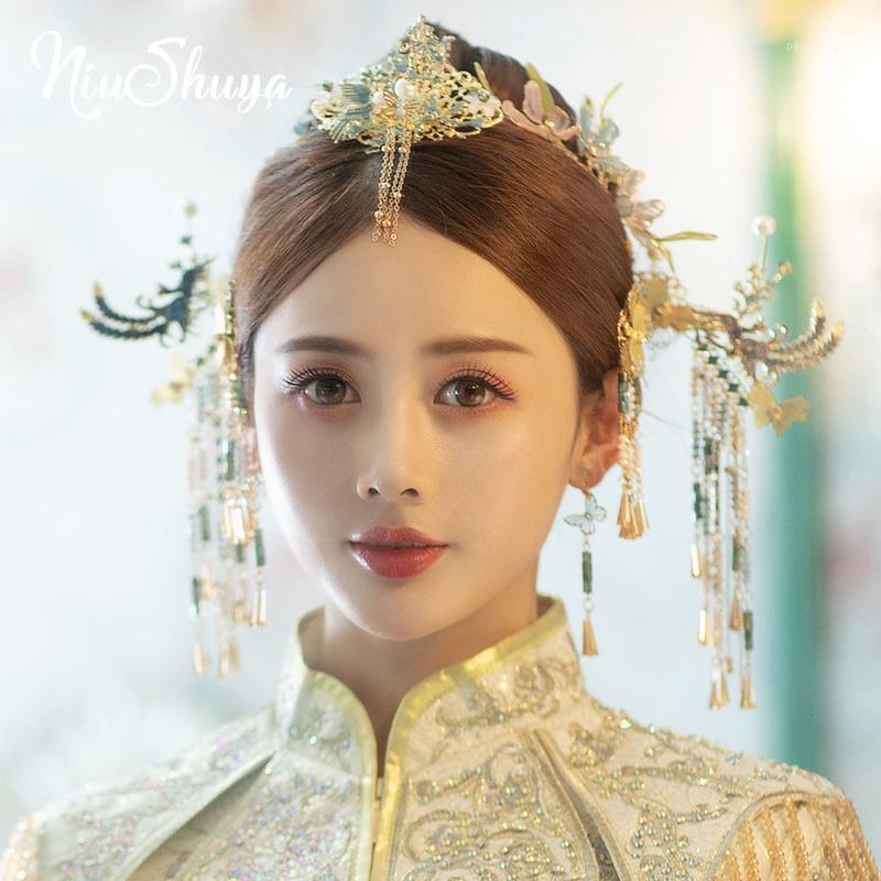 NiuShuya Handmade Flower Vintage Brides Hair Accessories Chinese Classical Wedding Headdress Jewelry Combs Hairwear Clips & Barrettes, Golden;silver
NiuShuya Handmade Flower Vintage Brides Hair Accessories Chinese Classical Wedding Headdress Jewelry Combs Hairwear Clips & Barrettes, Golden;silver