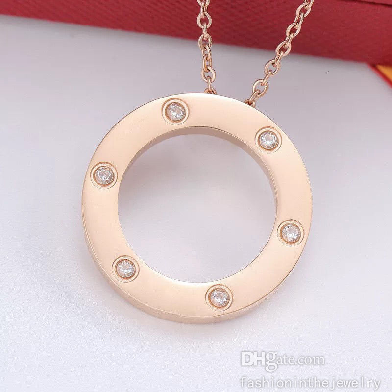 Luxury Fashion Necklace Designer Jewelry Wedding Sterling Silver Rose Gold platinum diamond ring pendant necklaces gifts from sister customize 45cm chain for mum
Luxury Fashion Necklace Designer Jewelry Wedding Sterling Silver Rose Gold platinum diamond ring pendant necklaces gifts from sister customize 45cm chain for mum