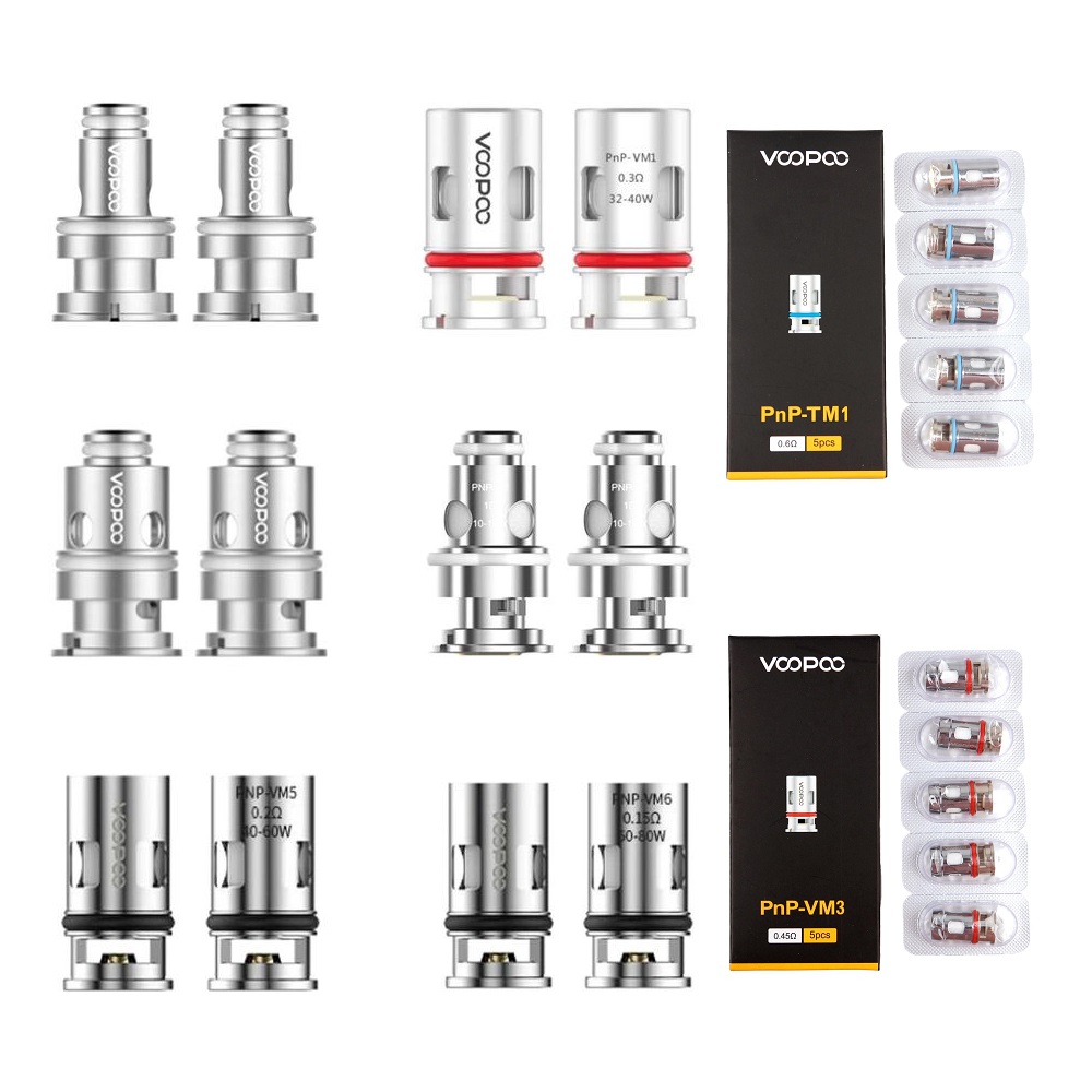 VOOPOO PnP Coils PnP-VM6 0.15ohm VM5 R1 TM1 Replacement Mesh Coil Head for Drag X/S VINCI-R VINCI X Pod Vape Kit
VOOPOO PnP Coils PnP-VM6 0.15ohm VM5 R1 TM1 Replacement Mesh Coil Head for Drag X/S VINCI-R VINCI X Pod Vape Kit