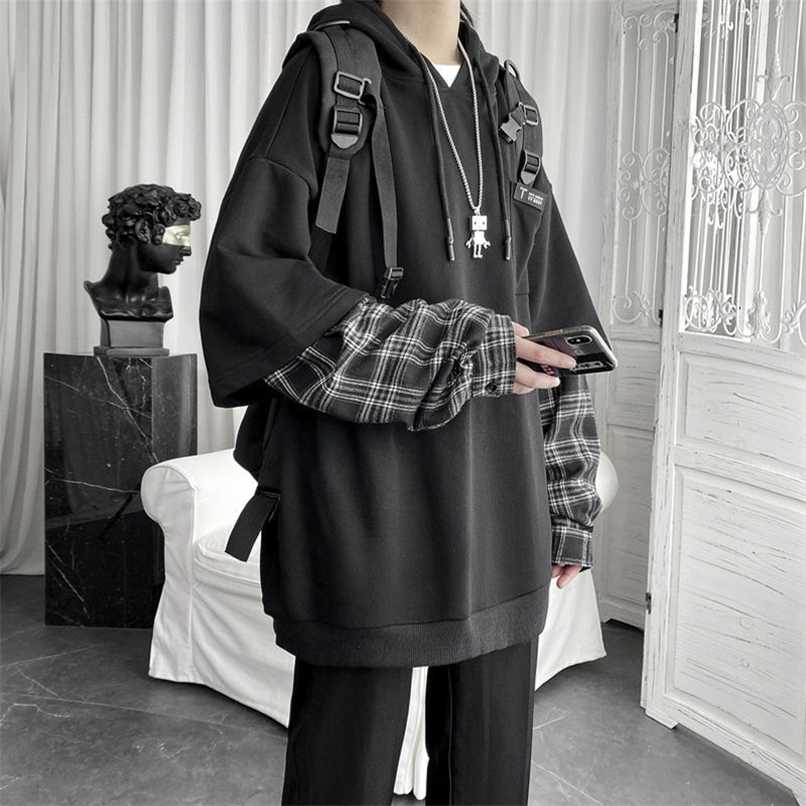 Deeptown Vintage Hoodie Women Streetwear Oversized Sweatshirt Punk Long Sleeve Pullovers Korean Grunge Plaid Splice Hoody 211109, Gray
Deeptown Vintage Hoodie Women Streetwear Oversized Sweatshirt Punk Long Sleeve Pullovers Korean Grunge Plaid Splice Hoody 211109, Gray