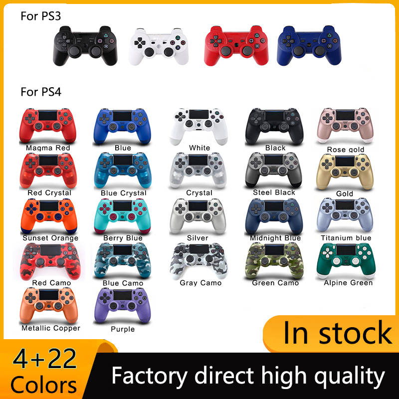 Bluetooth Wireless Controller For PS4 Vibration Sony Joystick Gamepad Game Handle Controllers Play Station With Logo With Retail Box and PS3
Bluetooth Wireless Controller For PS4 Vibration Sony Joystick Gamepad Game Handle Controllers Play Station With Logo With Retail Box and PS3