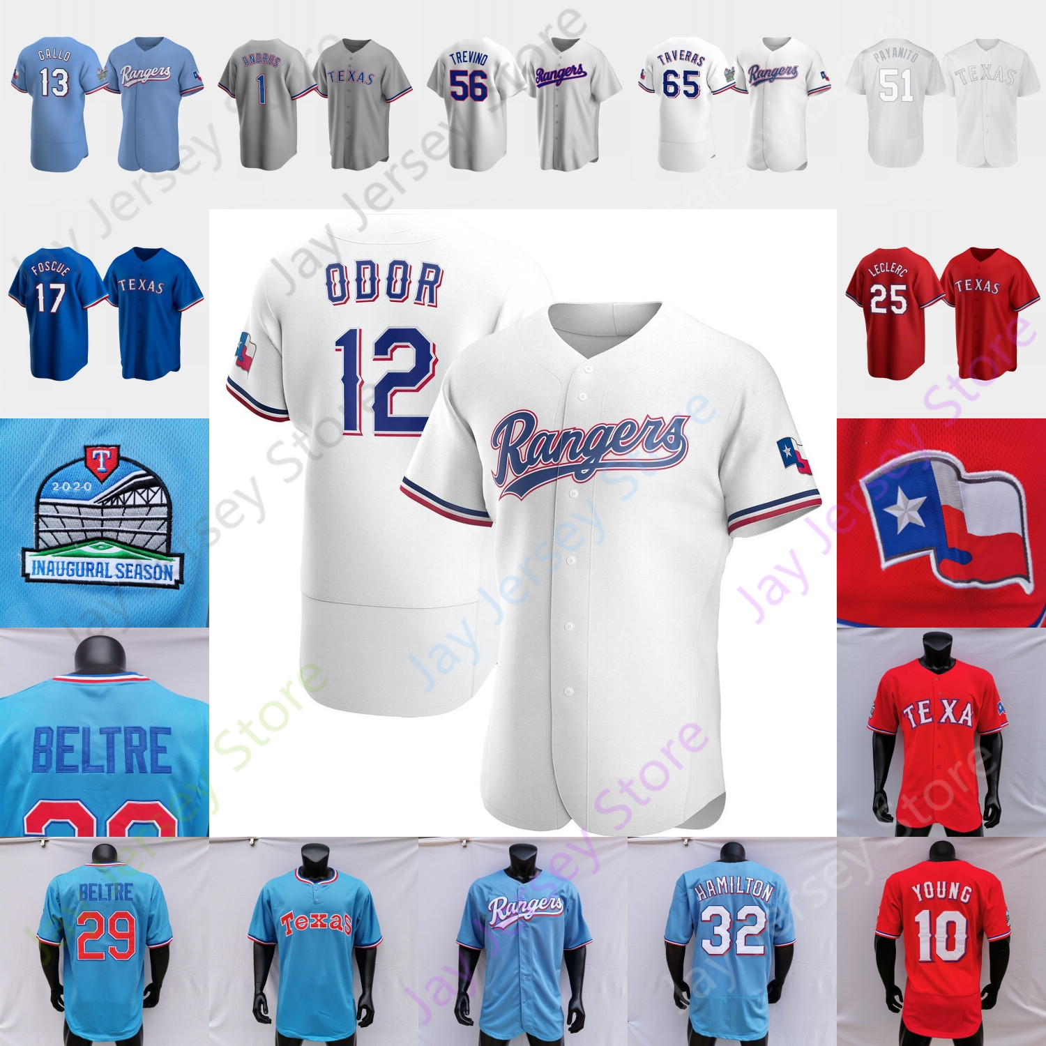 Baseball Jersey Dane Dunning Mike Foltynewicz Kyle Gibson Lyles Woodward Jonah Heim Trevino Nolan Ryan Josh Hamilton Michael Young Ivan Rodriguez Beltre, Player's versions red
Baseball Jersey Dane Dunning Mike Foltynewicz Kyle Gibson Lyles Woodward Jonah Heim Trevino Nolan Ryan Josh Hamilton Michael Young Ivan Rodriguez Beltre, Player's versions red