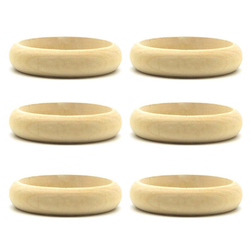 Bangle 6 Pieces Unfinished Wood Bangles Bracelet Natural Round Wooden Ring For Art & Craft Project DIY Jewelry Making
Bangle 6 Pieces Unfinished Wood Bangles Bracelet Natural Round Wooden Ring For Art & Craft Project DIY Jewelry Making