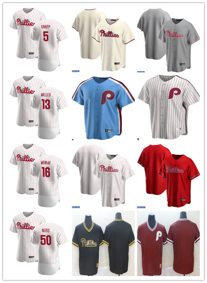 Men Women Youth Philadelphia Phillies 5 Andrew Knapp 13 Brad Miller 16 Moniak 50 Hector Neris Custom Baseball Jersey Blank white red blue, Blue;black
Men Women Youth Philadelphia Phillies 5 Andrew Knapp 13 Brad Miller 16 Moniak 50 Hector Neris Custom Baseball Jersey Blank white red blue, Blue;black